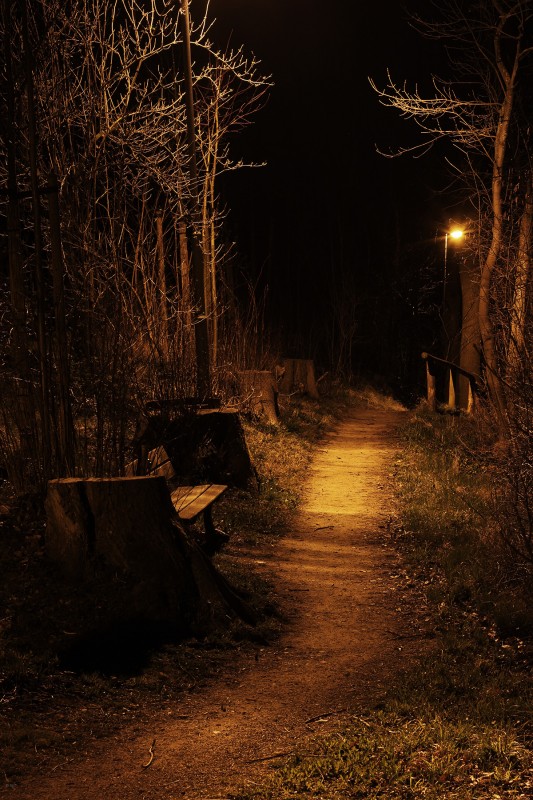 10. April 2015: Wege in der Nacht