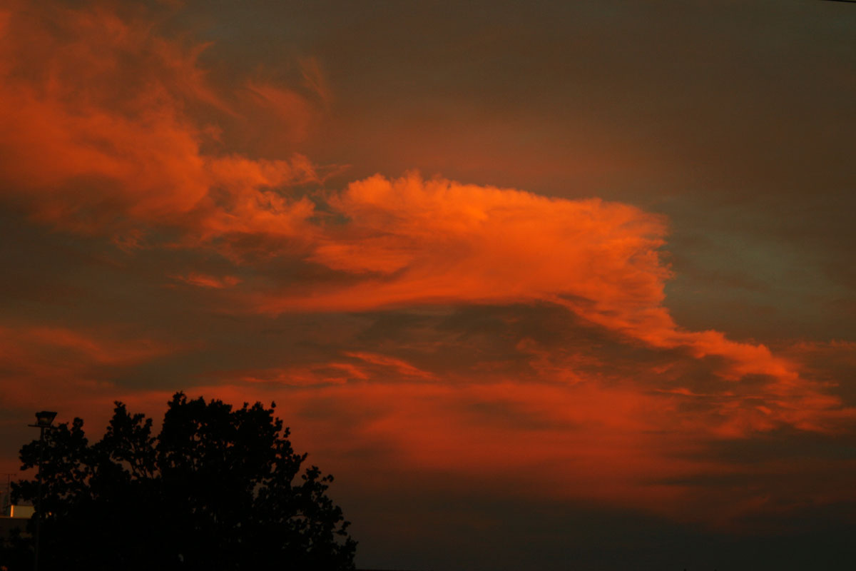 24. September 2012 Sonnenaufgang Wolken im Westen