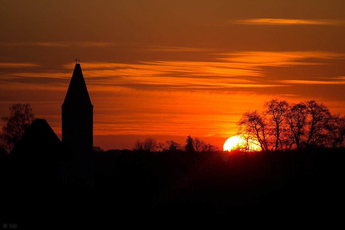 21. April 2015 Sonnenaufgang über Epfenhausen