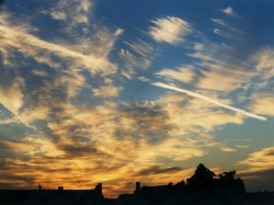Sonnenaufgang in Leipzig