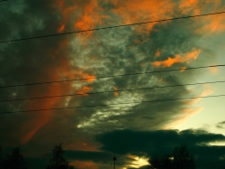Ein Hauch von Sonne - Sonnenuntergang in Kaufering