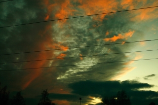 Ein Hauch von Sonne - Sonnenuntergang in Kaufering