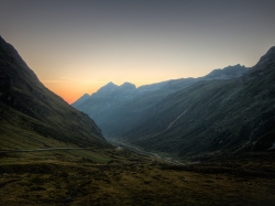 Sonnenaufgang über Galtür