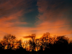 Sonnenuntergang in Oberfranken