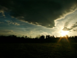 25. November 2012 Sonne und Wolken über dem Lechrain