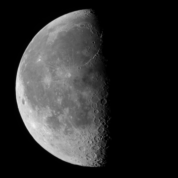 04. März 2013: abnehmender Mond bei 58,4 %