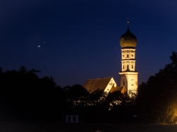 1. Juli 2015: Konjunktion von Venus und Jupiter