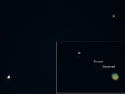 1. Juli 2015: Konjunktion von Venus und Jupiter