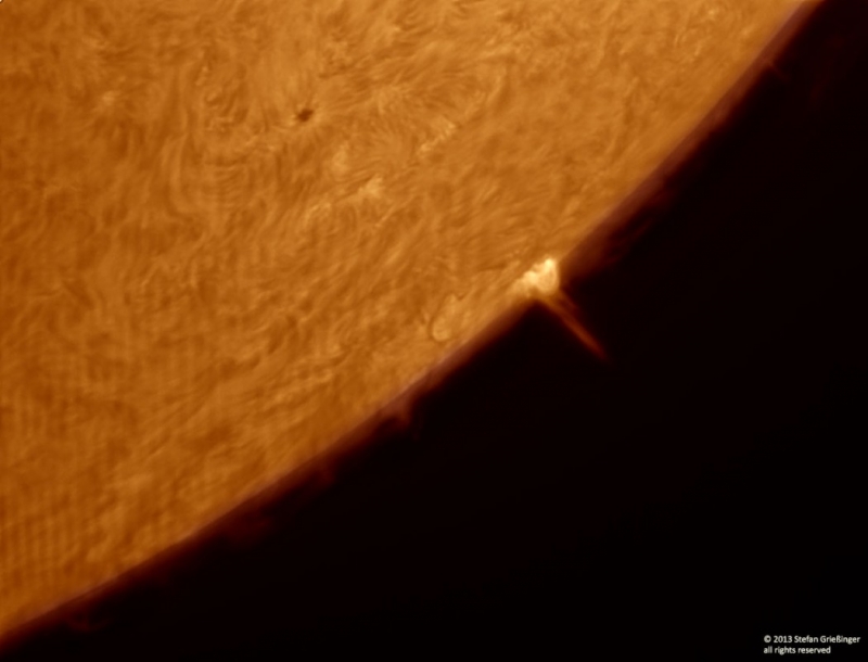 5. Mai 2013: Sonne AR 1740