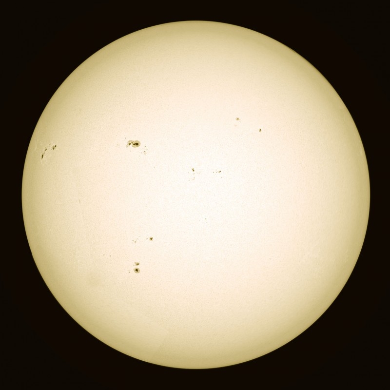 15. Mai 2013: Gesamtsonne Weißlicht