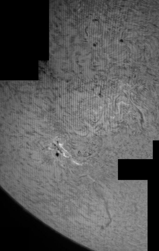 18. Juni 2013: AR 1770,1772,1774 und 1775 in H-Alpha