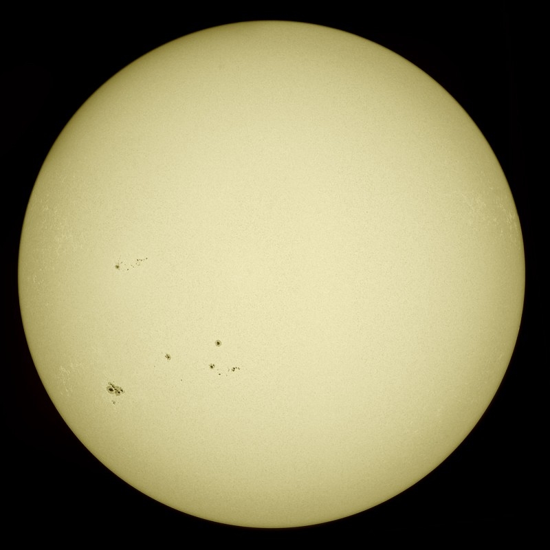 18. Juni 2013: Gesamtsonne Weißlicht
