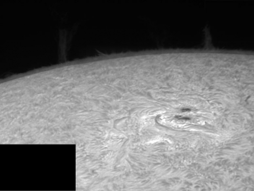 18. August 2012: AR 1543 H-Alpha