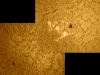 25.10.2012: AR 1598 und 99 in h-Alpha