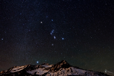 Orion über dem Glatthorn